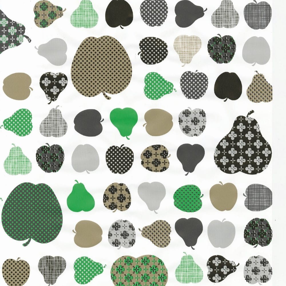 OKLEINA MEBLOWA 12850 GEKKOFIX APPLES & PEARLS GREEN