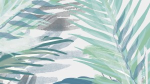 FOTOTAPETA 100853 Grafik Aquarell Mix Palmblätter YOUNG ARTISTS