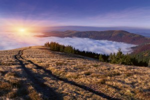FotoTAPETA na flizelinie MS-5-0063 SUNRISE IN MOUNTAINS
