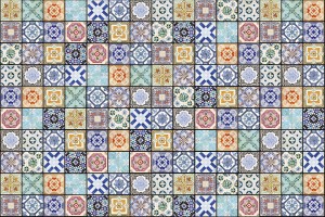 FotoTAPETA na flizelinie MS-5-0276 VINTAGE TILES