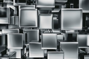 FotoTAPETA na flizelinie MS-5-0285 METAL CUBES