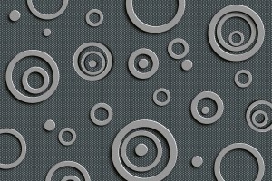 FotoTAPETA na flizelinie MS-5-0302 METAL CIRCLES