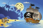 FotoTAPETA na flizelinie MS-5-0335 PIRATE SHIP