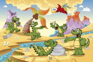 FotoTAPETA na flizelinie MS-5-0344 CROCODILES