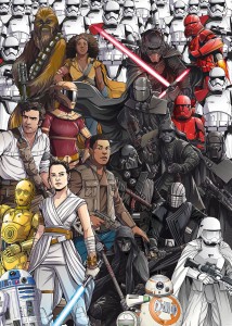 FOTOTAPETA DX4-075 Star Wars Retro Cartoon