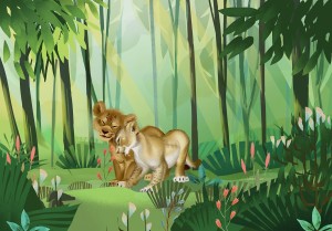 FOTOTAPETA DX8-029 Lion King Love