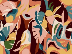 Mural 688160 Tropical House