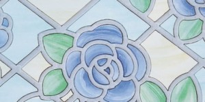 Okleina Witrażowa 11835 / Gekkofix amiens blue szer 67,5 cm