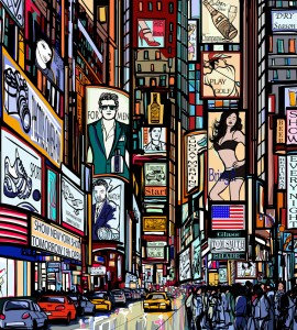 Fototapeta na flizelinie MS-3-0013 TIMES SQUARE