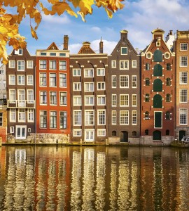 Fototapeta na flizelinie MS-3-0024 HOUSES IN AMSTERDAM