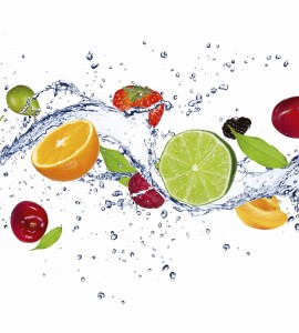 Fototapeta na flizelinie MS-3-0239 FRUITS IN WATER