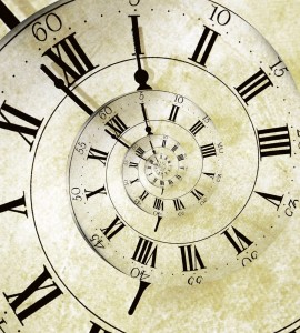Fototapeta na flizelinie MS-3-0272 SPIRAL CLOCK