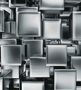 Fototapeta na flizelinie MS-3-0285 METAL CUBES