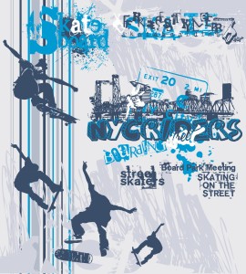 Fototapeta na flizelinie MS-3-0313 SKATE