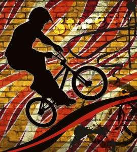 Fototapeta na flizelinie MS-3-0327 BICYCLE RED