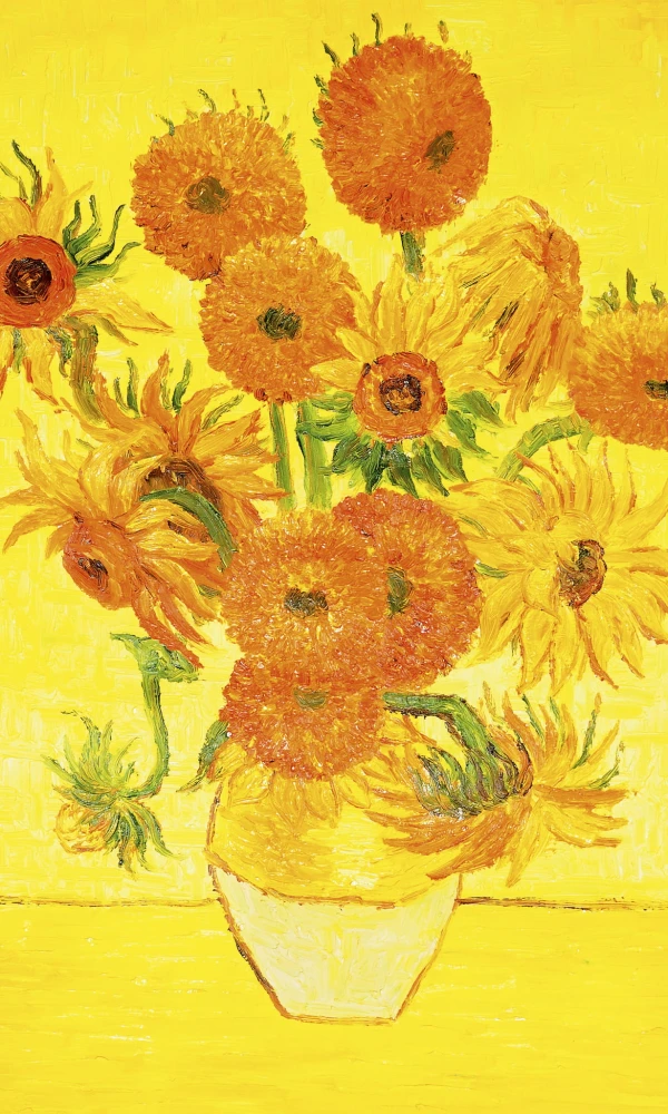 Fototapeta na flizelinie MS-2-0252 SUNFLOWERS - VINCENT VAN GOGH