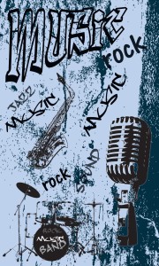 Fototapeta na flizelinie MS-2-0329 MUSIC BLUE