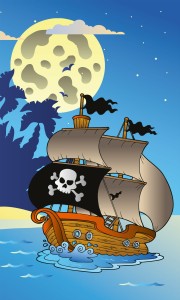 Fototapeta na flizelinie MS-2-0335 PIRATE SHIP