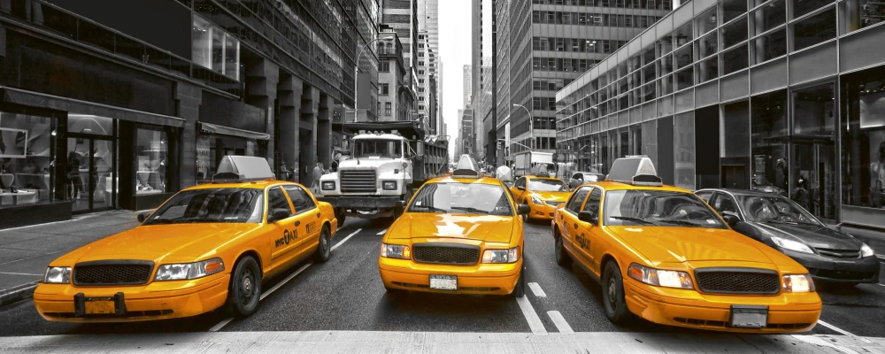 Fototapeta na flizelinie MP-2-0008 YELLOW TAXI