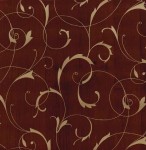 Okleina Meblowa 10643 / Gekkofix scroll overprint brown/gold szer 67,5 cm