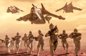 Fototapeta na Flizelinie DX8-040 Star Wars Classic Clone Trooper