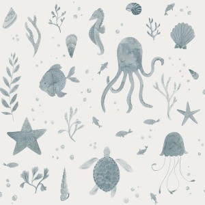 Tapeta 243-36 Familj II - Della ocean blue