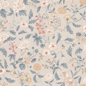 MURAL S10174 Huset i Solen - Suzanne folklore blue