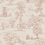 Tapeta S10255 Le Village - Montfort terracotta