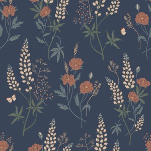 Tapeta S10185 Villa Dalarö II - Emma classic blue