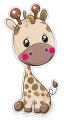 SRP-020 DEKORACJA ŚCIENNA ŻYRAFKA