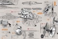  Fototapeta 8-493 STAR WARS BLUEPRINTS