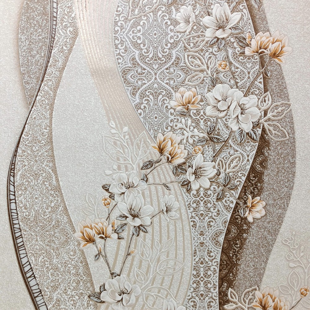TAPETA 1614-62 kwiaty fale