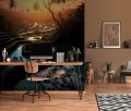 Mural fototapeta 2531N-81 Ricefields by Night - Zoom
