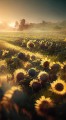 Mural fototapeta 2524N-81 Sunflowers - Zoom