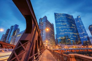 Fototapeta na Flizelinie MS-5-0640 Downtown Chicago 375 x 250 cm
