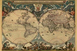 Fototapeta na flizelinie MS-5-1516 Mapa starożytnego świata 375 x 250 cm