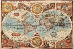 Fototapeta na flizelinie MS-5-1533 Stara mapa III. 375 x 250 cm