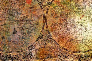 Fototapeta na flizelinie MS-5-1537 Mapa na desce rdzawej 375 x 250 cm