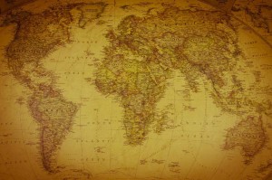 Fototapeta na flizelinie MS-5-1562 Mapa świata vintage IV. 375 x 250 cm