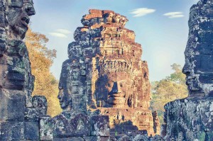 Fototapeta na flizelinie MS-5-1677 Świątynia Bayon 375 x 250 cm