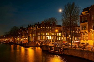 Fototapeta na Flizelinie MS-5-0983 Domy Amsterdam 375 x 250 cm