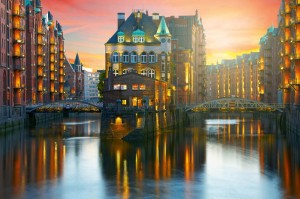 Fototapeta na Flizelinie MS-5-0998 Speichestadt, Hamburg 375 x 250 cm