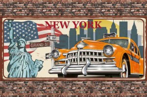 Fototapeta na flizelinie MS-5-2072 New York Vintage 375 x 250 cm