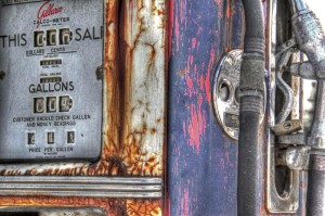 Fototapeta na flizelinie MS-5-2153 Vintage gas pump 375 x 250 cm