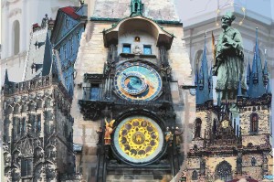 Fototapeta na flizelinie MS-5-2186 Praga plakat vintage 375 x 250 cm