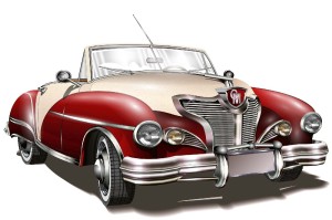 Fototapeta na flizelinie MS-5-2210 Vintage convertible 375 x 250 cm