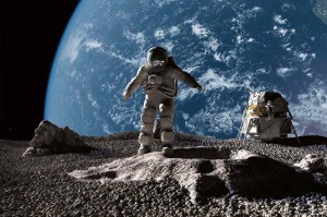 Fototapeta na flizelinie MS-5-2240 Astronauta idący 375 x 250 cm