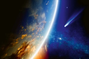 Fototapeta na flizelinie MS-5-2295 Latająca asteroida 375 x 250 cm