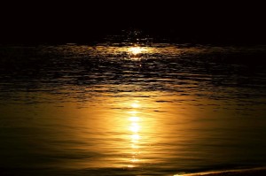 Fototapeta na flizelinie MS-5-2307 Moonlight on the water 375 x 250 cm