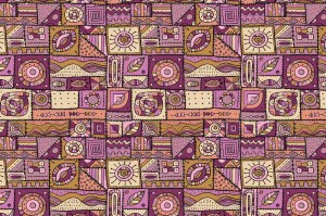 Fototapeta na flizelinie MS-5-2501Tapeta polarowa Patchwork 375 x 250 cm